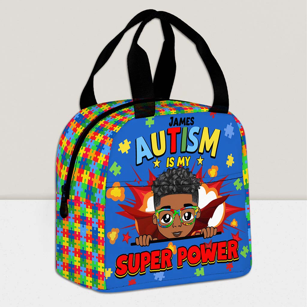Personalized Back to School Autism Backpack + Lunchbag + Bottle NPND4300803-DX