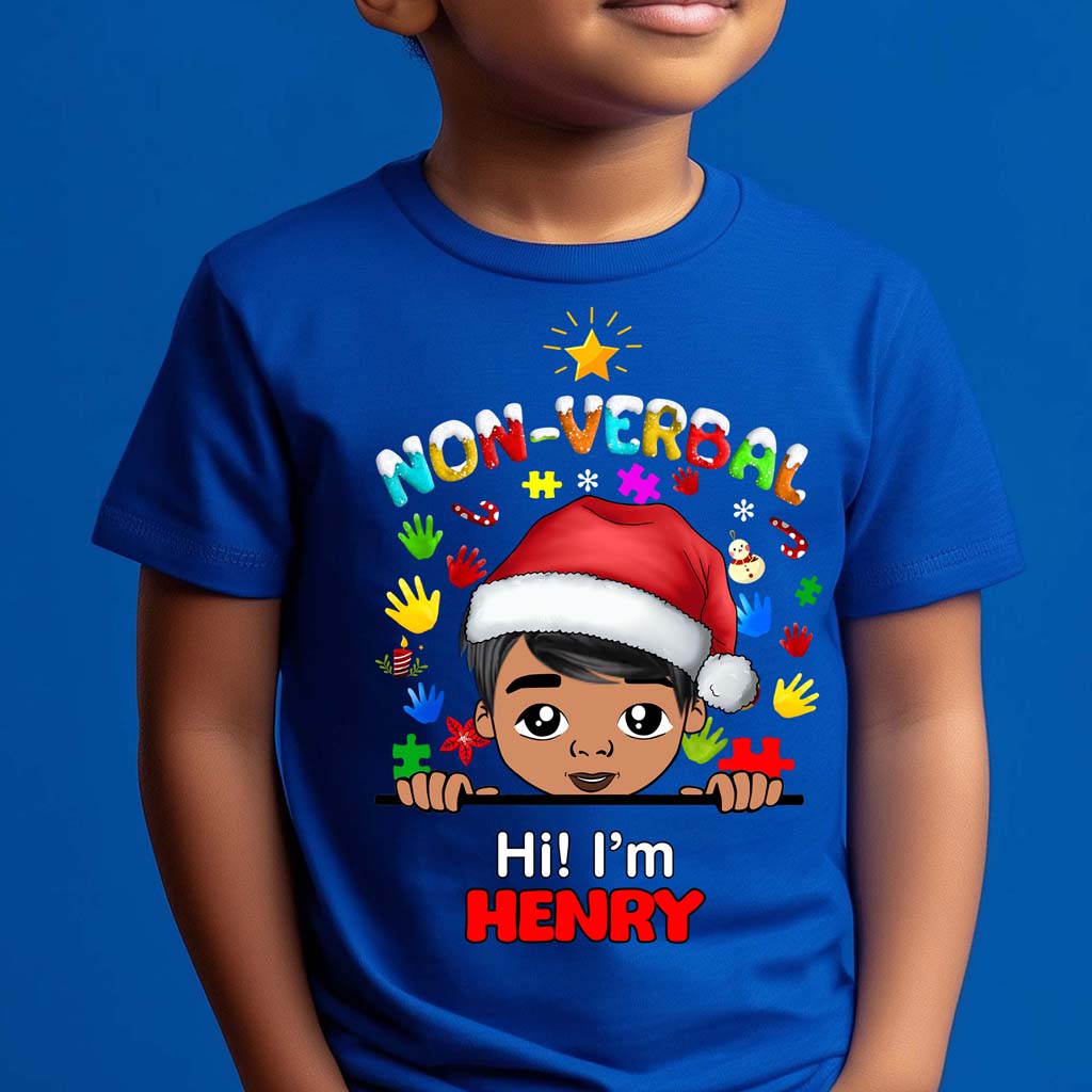 Autism Christmas Shirt For Kids, Holiday Special Needs Gift, Christmas Gift For Autistic Children, Xmas Gift For Autistic Girls, Autistic Boys QFHM4101001