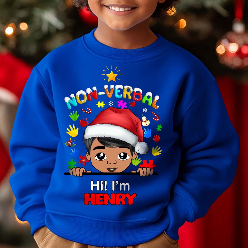 Autism Christmas Shirt For Kids, Holiday Special Needs Gift, Christmas Gift For Autistic Children, Xmas Gift For Autistic Girls, Autistic Boys QFHM4101001