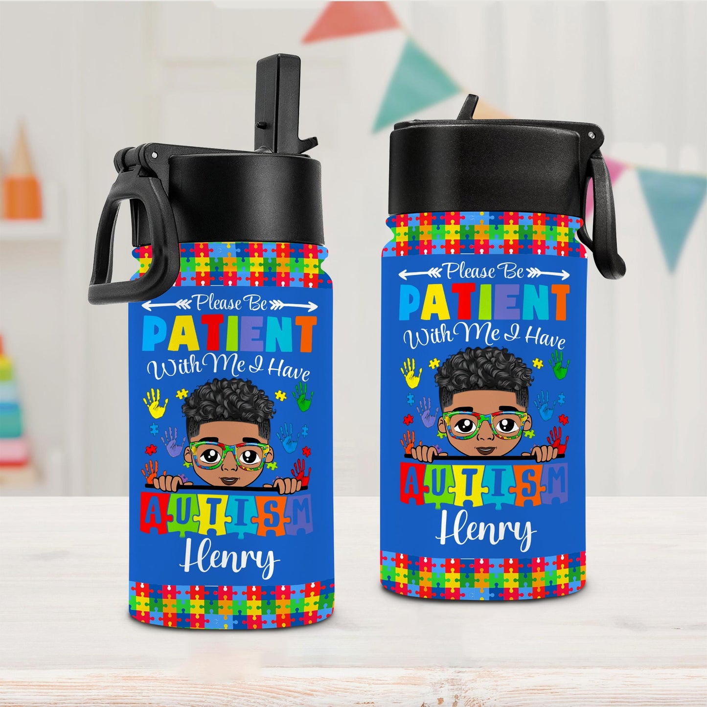 Personalized Backpack for Kids with Autism- Autism Awareness Bag - Back To School Bag for Autistic Child - Gift For Autistic Son QFHM4040703-DX