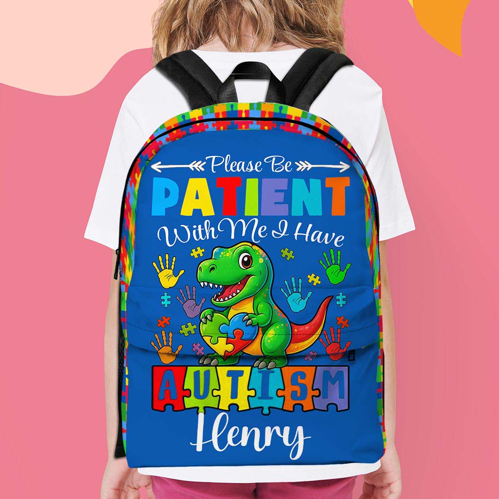 Personalized Backpack for Kids with Autism- Autism Awareness Bag – Back To School Bag for Autistic Child – Gift For Autistic Son QFHM5030701-DX