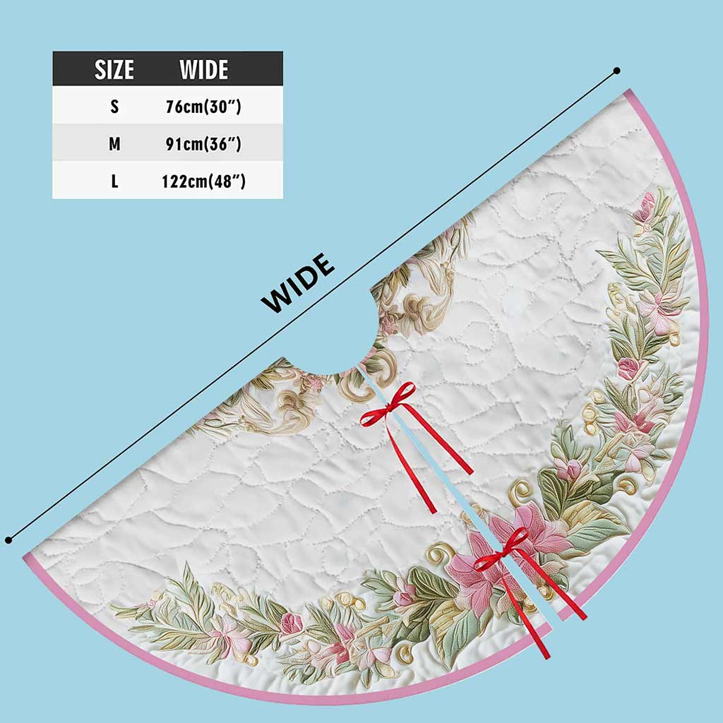 Pink Nativity Christmas Tree Skirt QFPY5311005