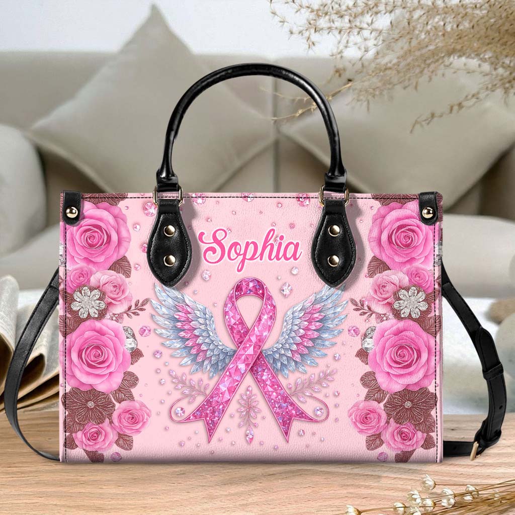Custom Breast Cancer Leather Handbag, Wallet UKTD5110902
