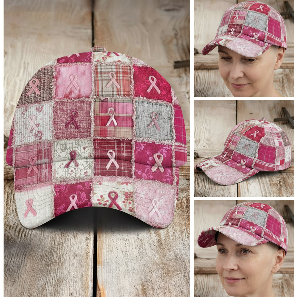 Breast Cancer Patchwork Cap QFNT5131001