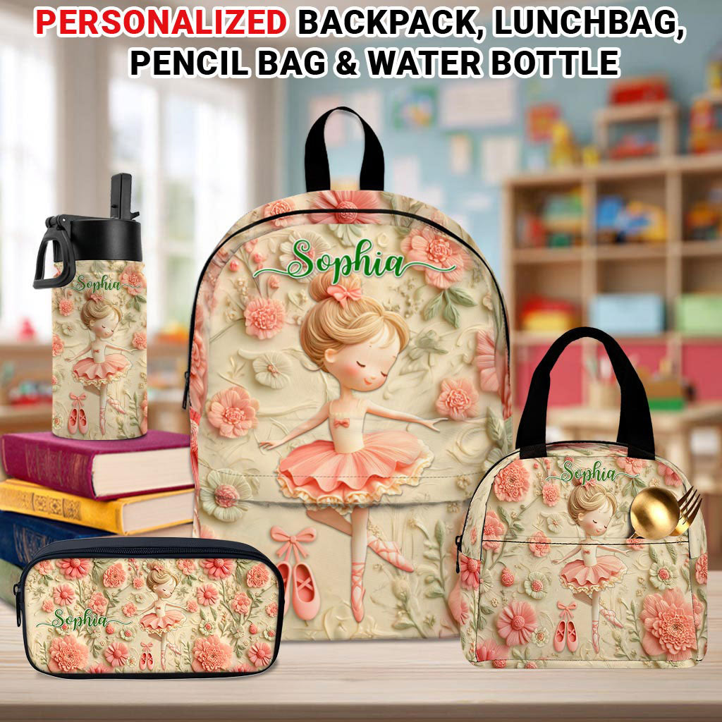 Personalized Ballet Back To School Backpack, School Bag For Kid UKPY5080803