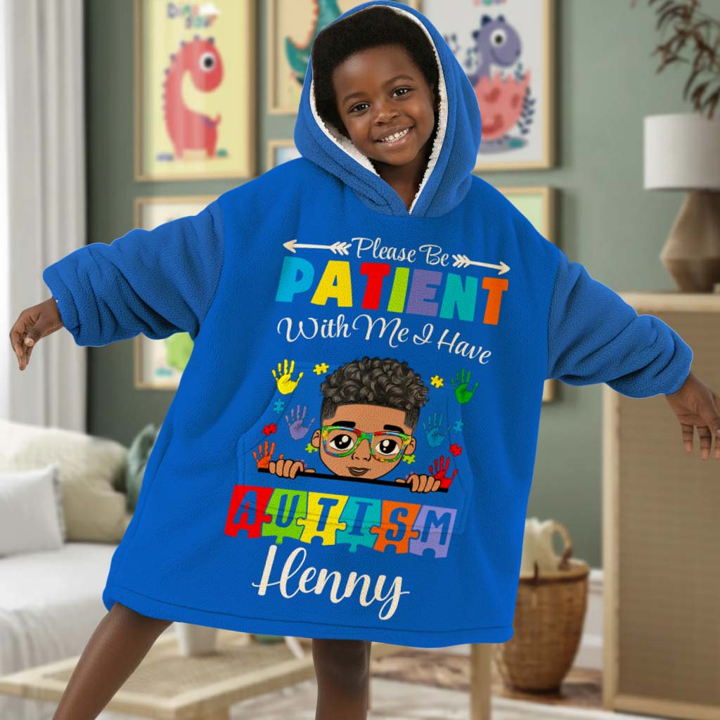 Personalized Kid Blanket Hoodie QFHM5260903