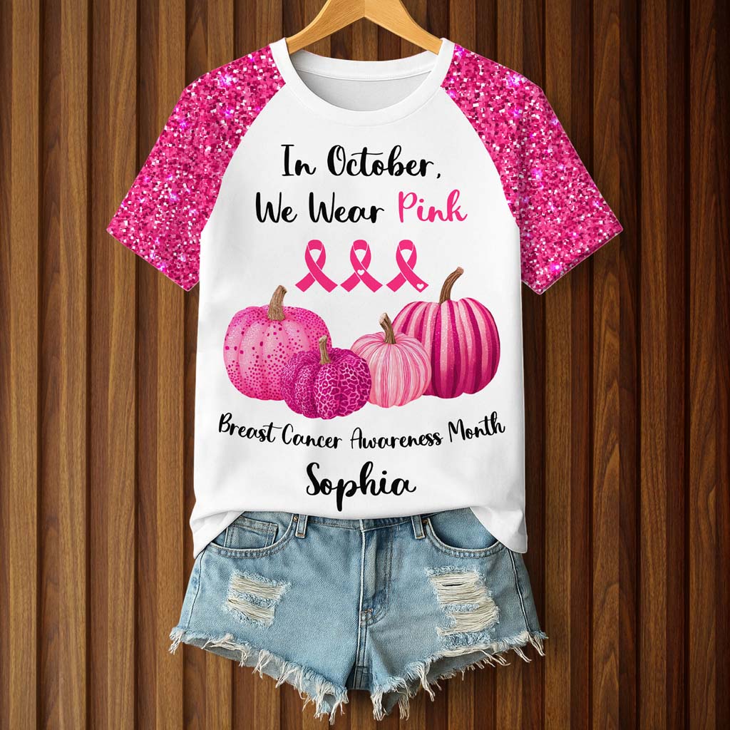 Custom Breast Cancer Awareness 3D All Over Printed Clothes UKTD5300802