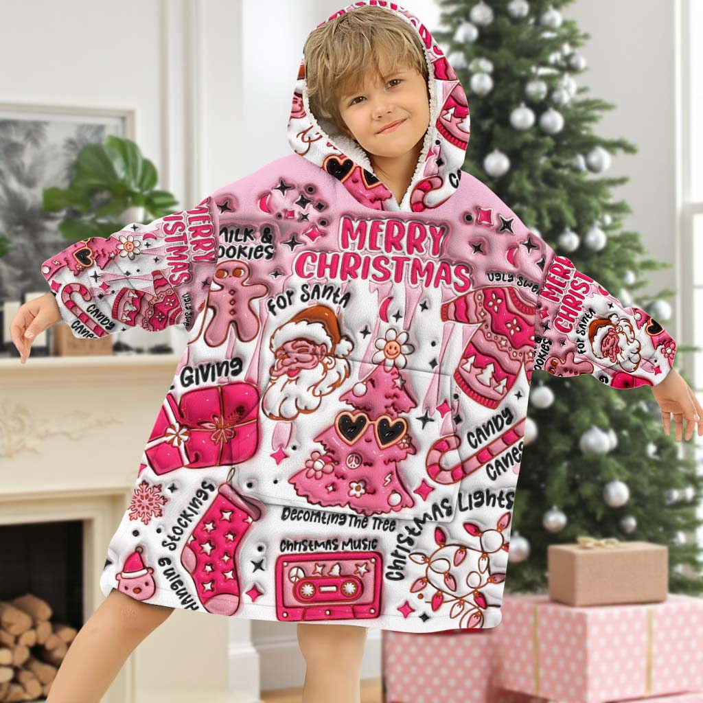 Personalized Christmas Blanket Hoodie QFHM5300901