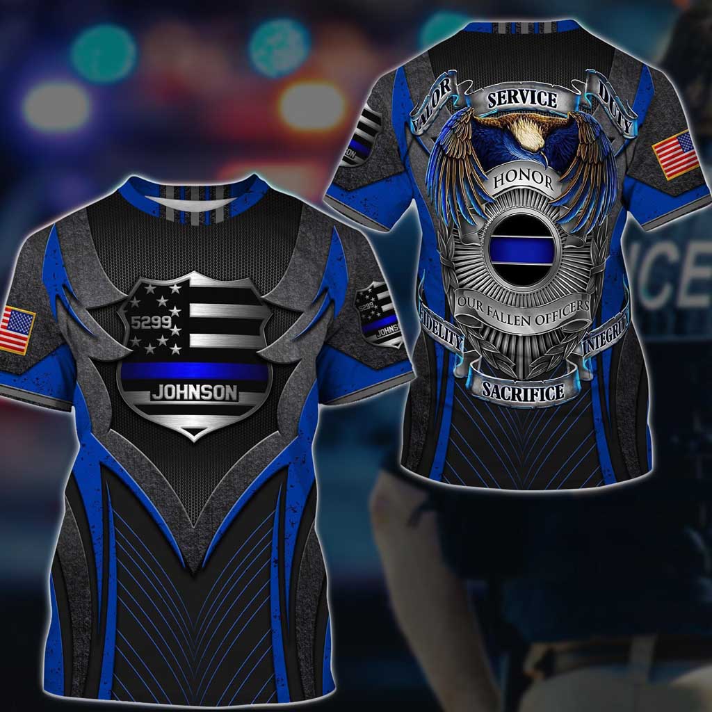 Personalized Police Armor 3D All Over Printed Clothes, Gift For Policeman, Police Gift QFTD4140603