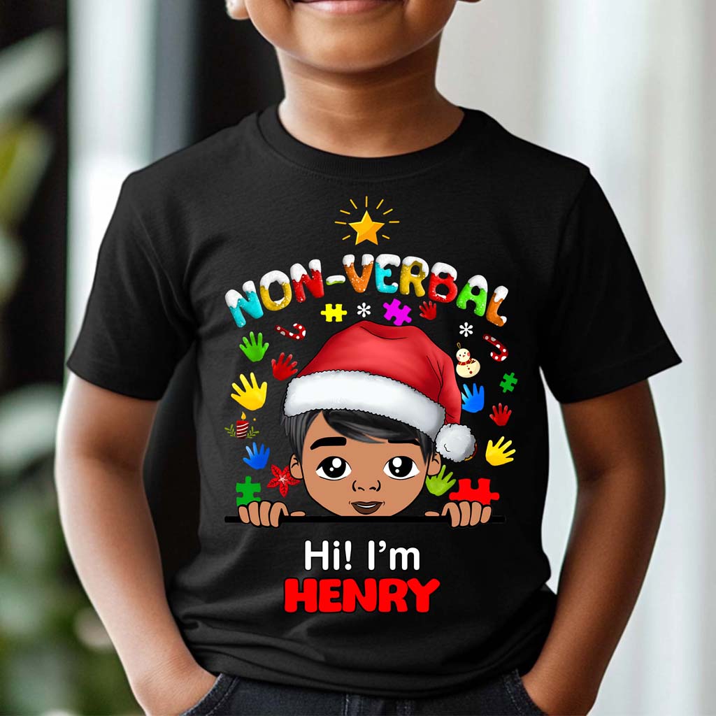 Autism Christmas Shirt For Kids, Holiday Special Needs Gift, Christmas Gift For Autistic Children, Xmas Gift For Autistic Girls, Autistic Boys QFHM4101001