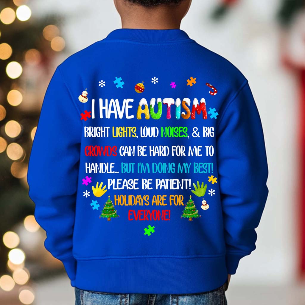 Autism Christmas Shirt For Kids, Holiday Special Needs Gift, Christmas Gift For Autistic Children, Xmas Gift For Autistic Girls, Autistic Boys QFHM4101001
