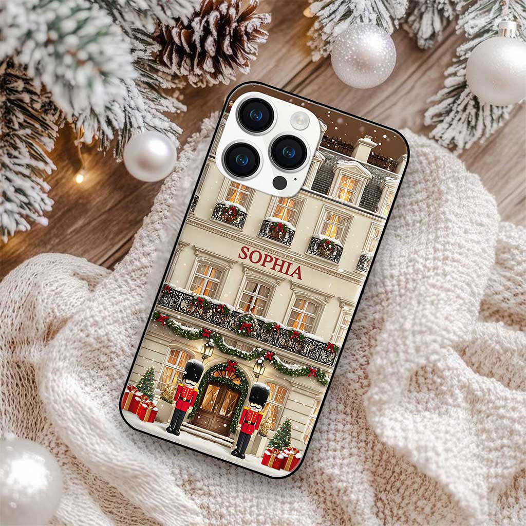 Custom Name Christmas Town Phone Case iPhone 17 16e 16 15 14 13 12 MagSafe Samsung Galaxy S25 S24 S23 S22 Pixel 10 xmas house personalised PMTZ5171001