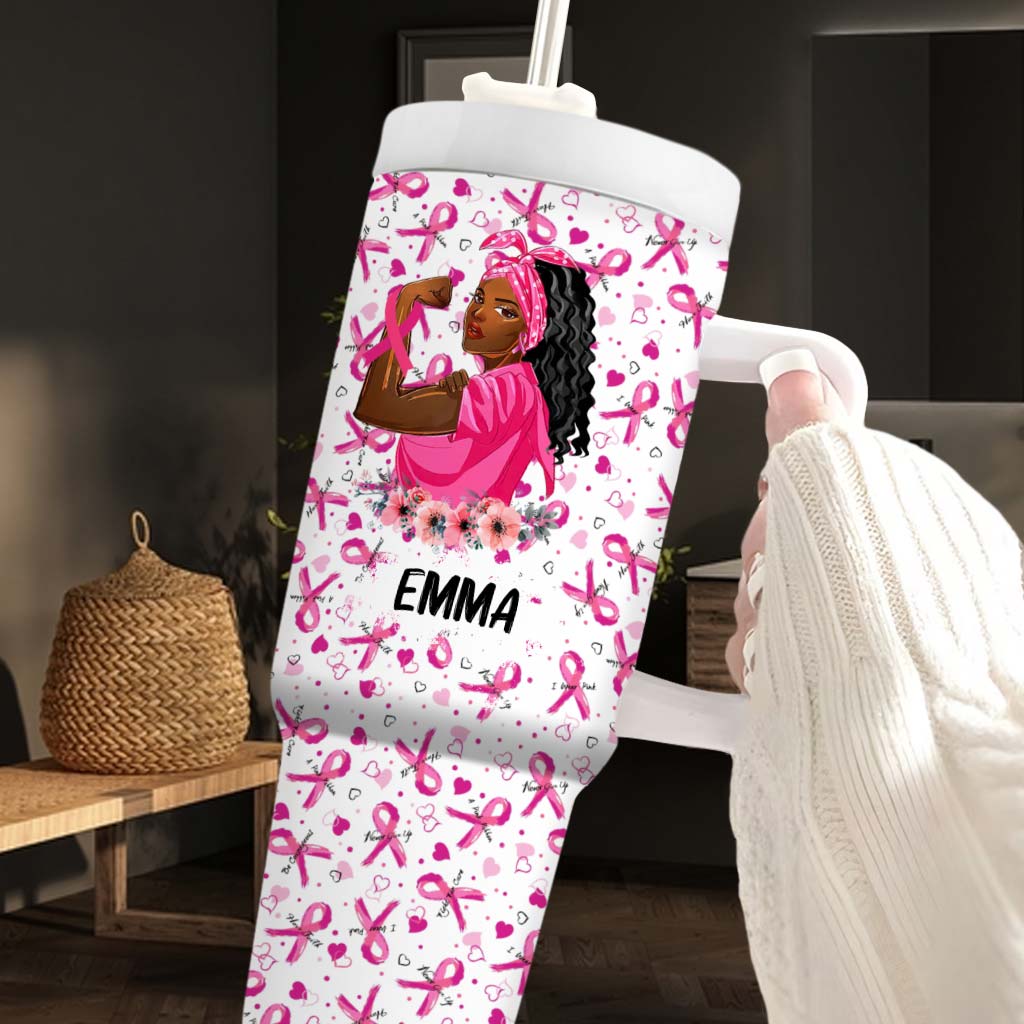 Personalized Breast Cancer 40 Oz Tumbler QFND060701