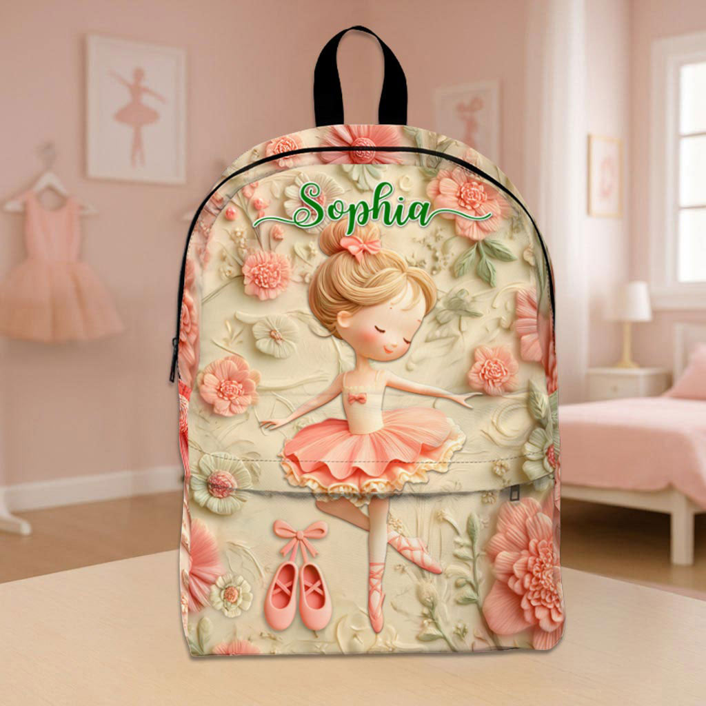 Personalized Ballet Back To School Backpack, School Bag For Kid UKPY5080803