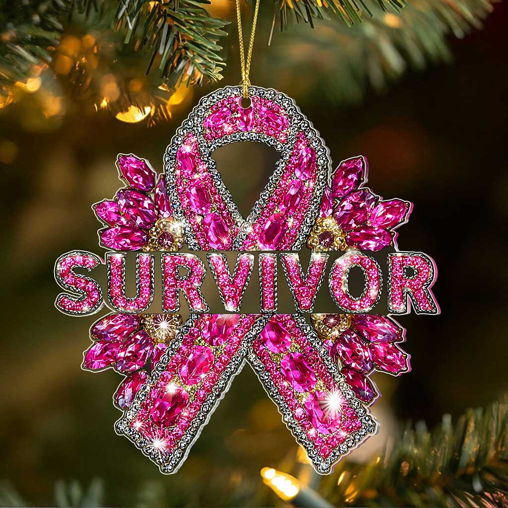 Breast Cancer Awareness Acrylic Ornament QFTZ5260801