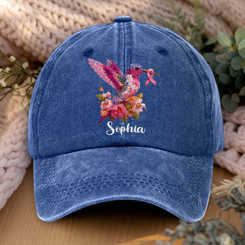 Women's Pink Ribbon Denim Hat QFHM5180805