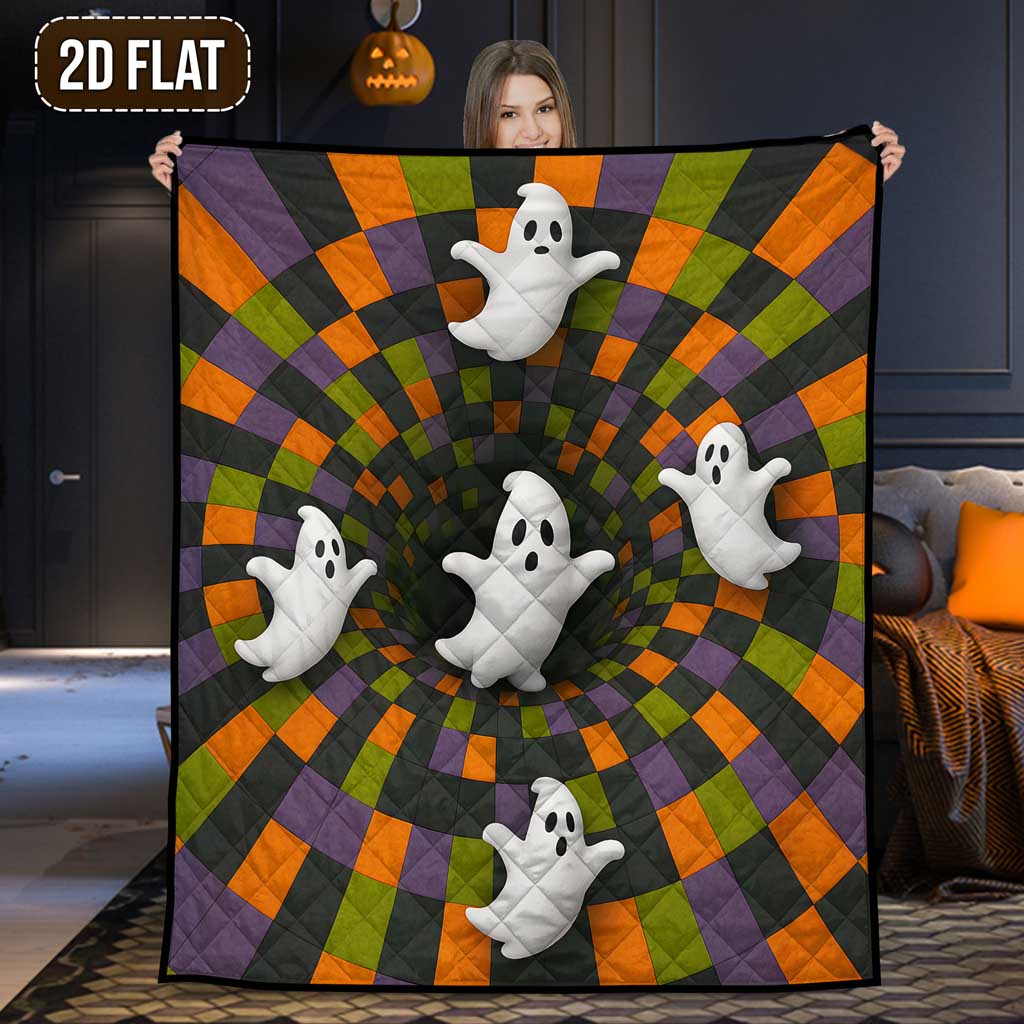 Ghost Halloween Quilted Blanket UKTD5071003