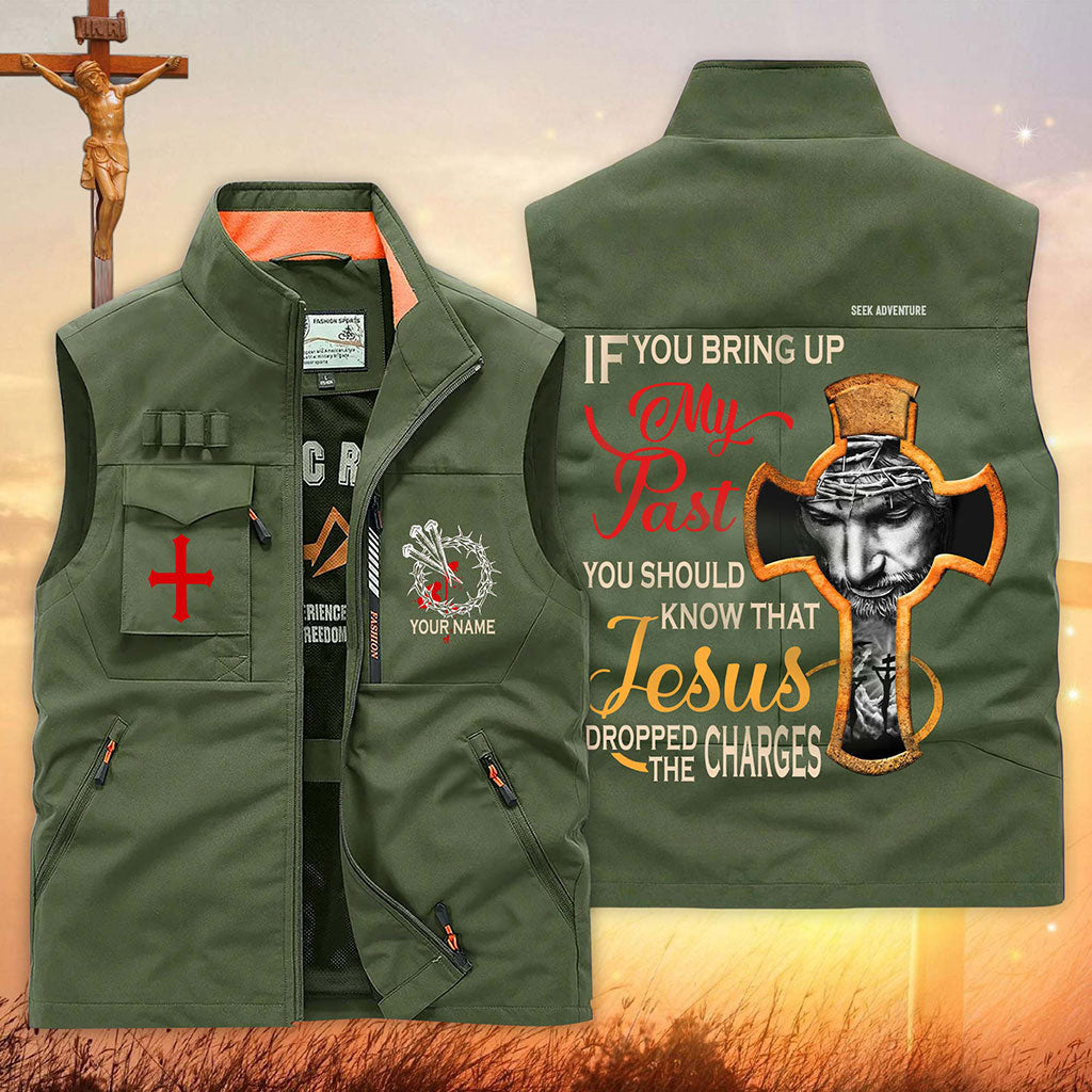 (CHECK SIZE CHART) Custom Jesus Multi-Pocket Vest UKHA6200303