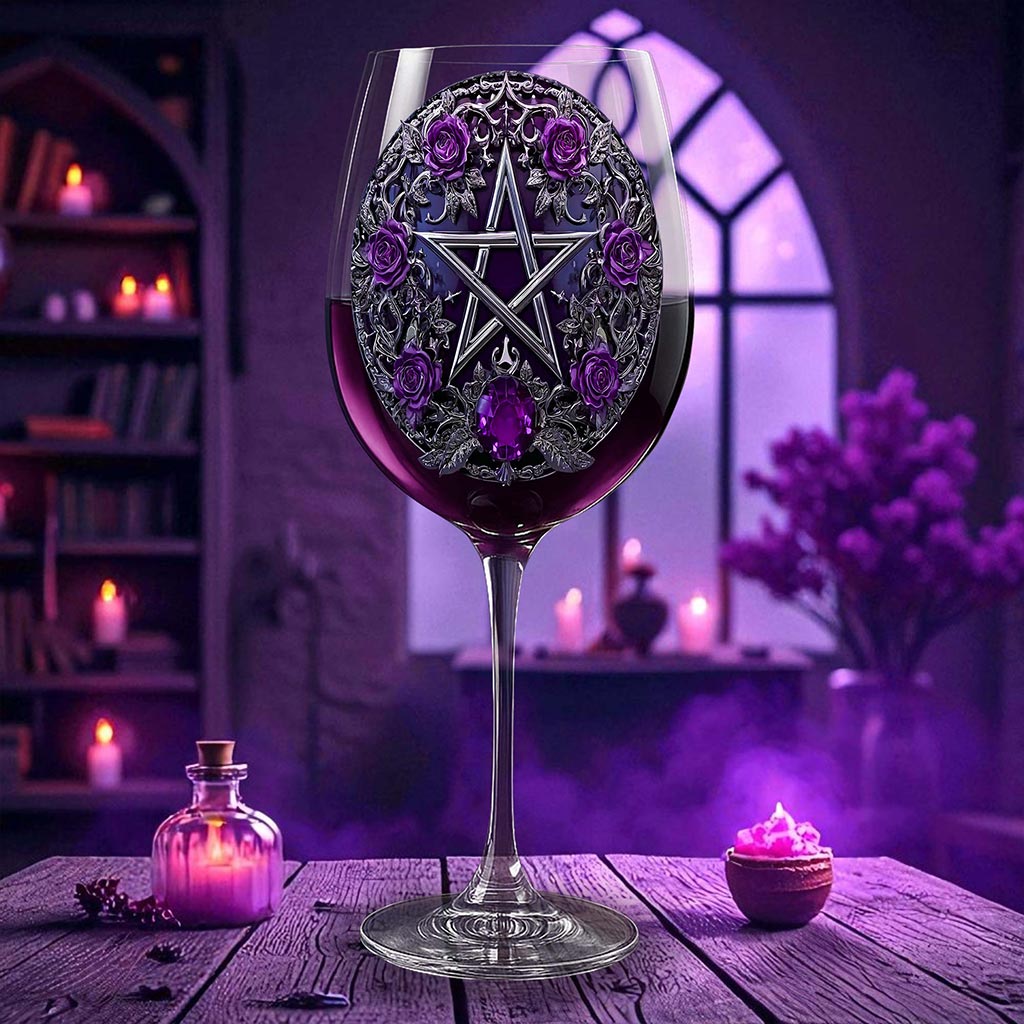 Personalized Witch Wine Glass With Long Stem QFHA5040901