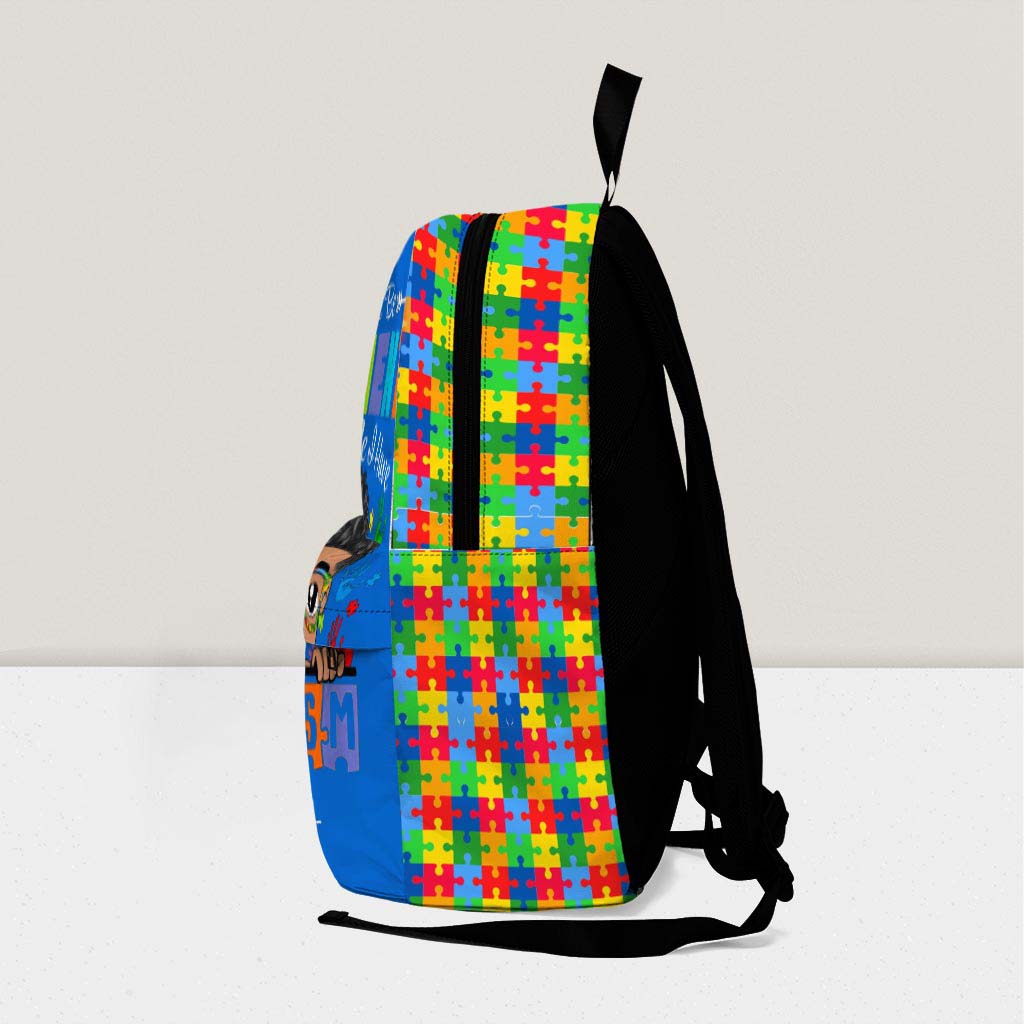 Personalized Backpack for Kids with Autism- Autism Awareness Bag - Back To School Bag for Autistic Child - Gift For Autistic Son QFHM4040703-DX