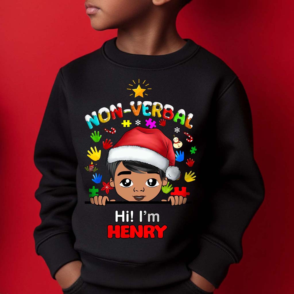 Autism Christmas Shirt For Kids, Holiday Special Needs Gift, Christmas Gift For Autistic Children, Xmas Gift For Autistic Girls, Autistic Boys QFHM4101001