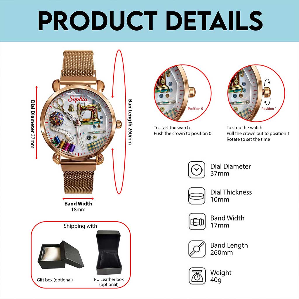 Custom Sewing Watch For Women THUU6150103