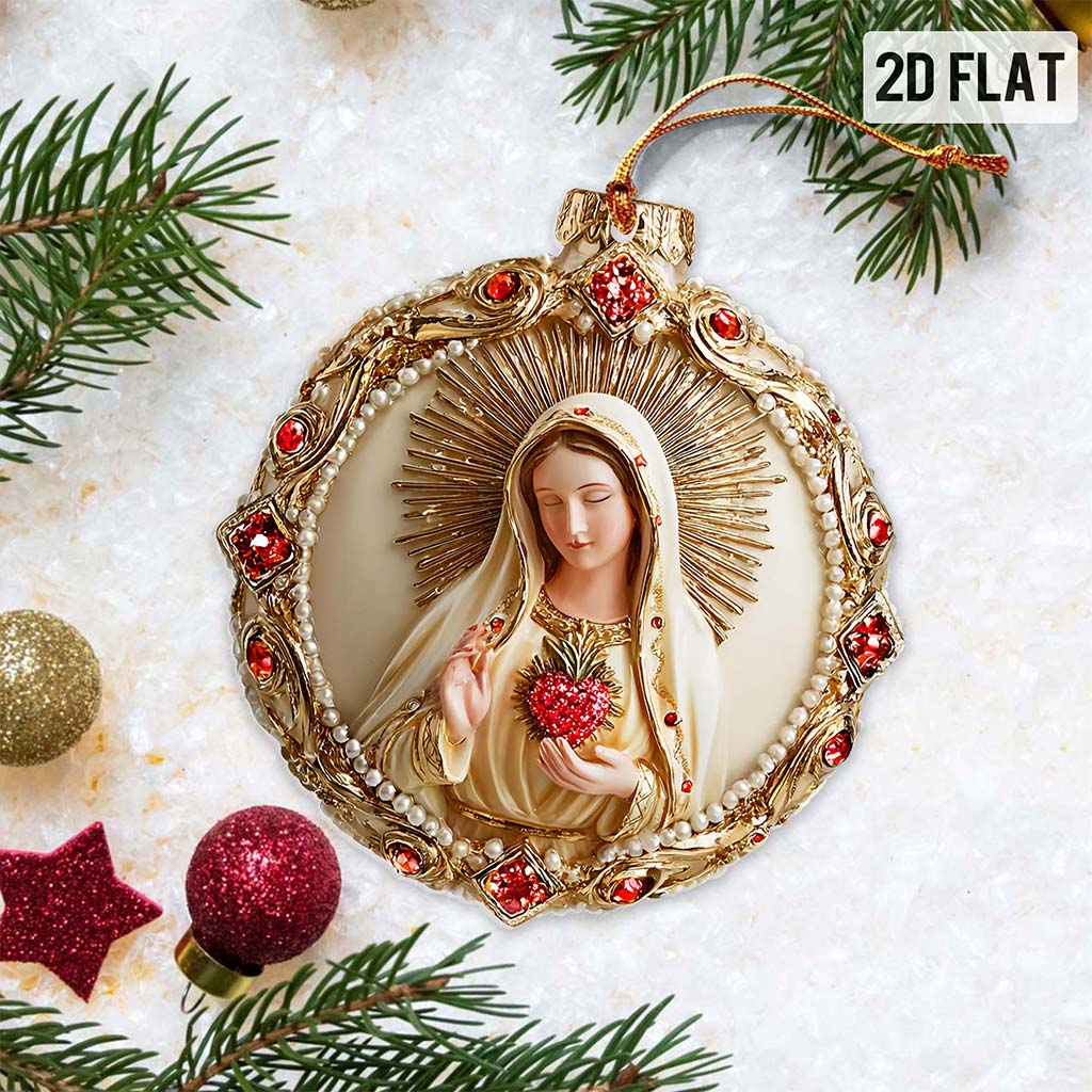 2D Flat Virgin Mary Acrylic Ornament UKPY5211005