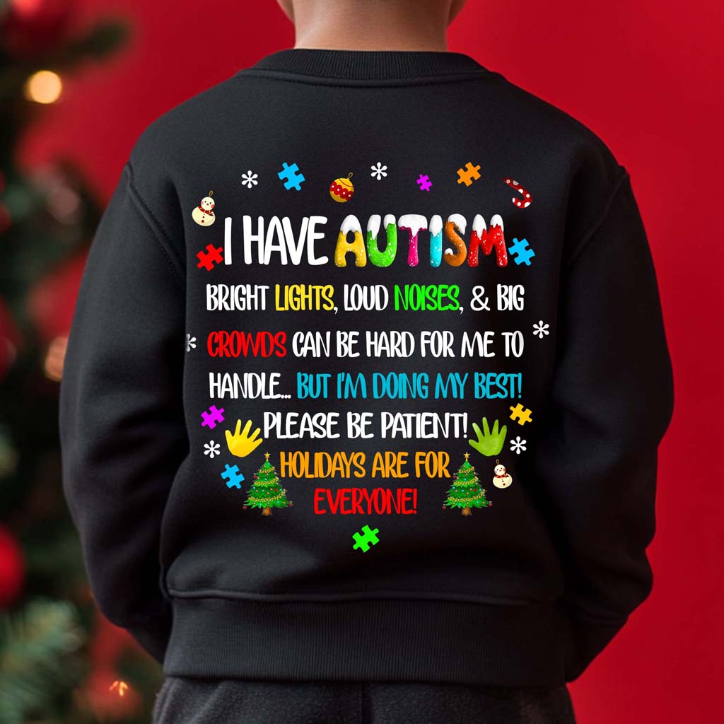 Autism Christmas Shirt For Kids, Holiday Special Needs Gift, Christmas Gift For Autistic Children, Xmas Gift For Autistic Girls, Autistic Boys QFHM4101001