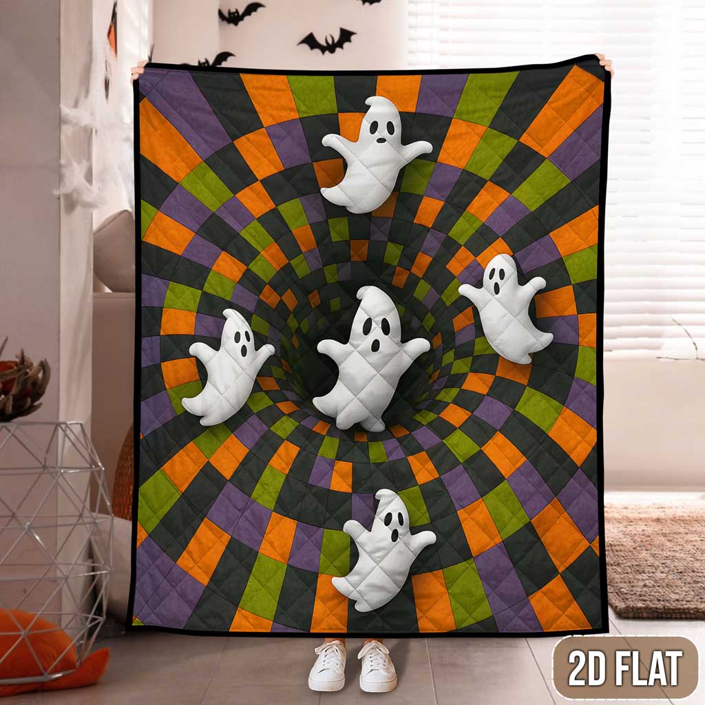 Ghost Halloween Quilted Blanket UKTD5071003