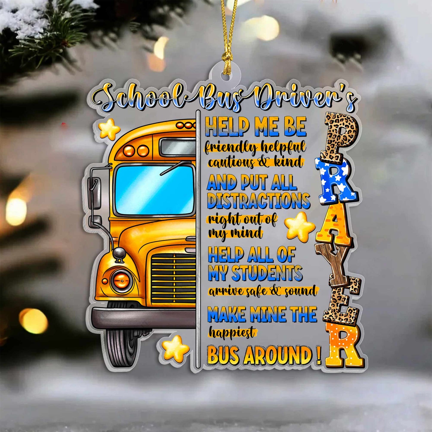 School Bus Driver Acrylic Ornament UKPY4241003