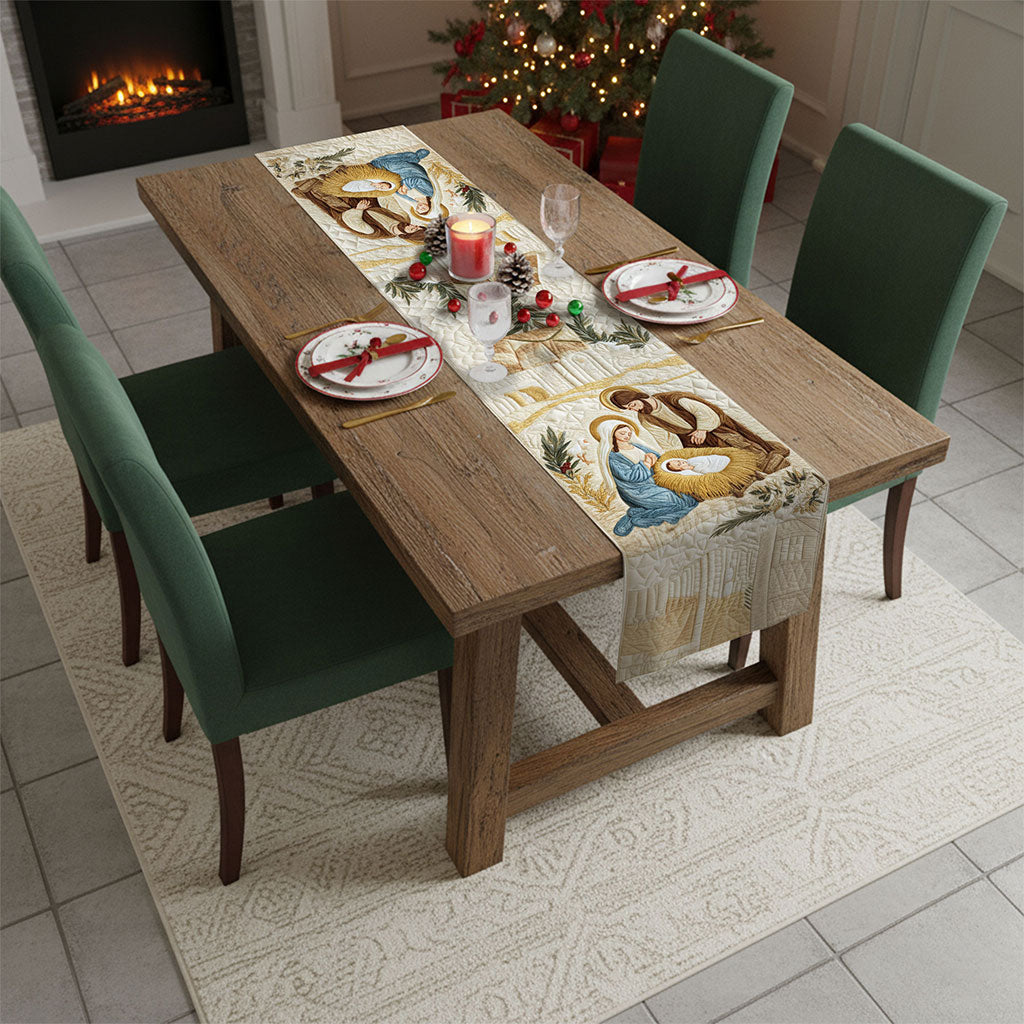 Nativity Scene Quilted Table Runner QFTO5171002