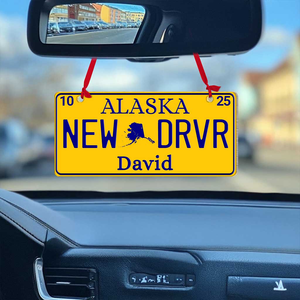 Personalized New Driver Ornament 2025, Custom State New Driver License Ornaments UKTZ5031003