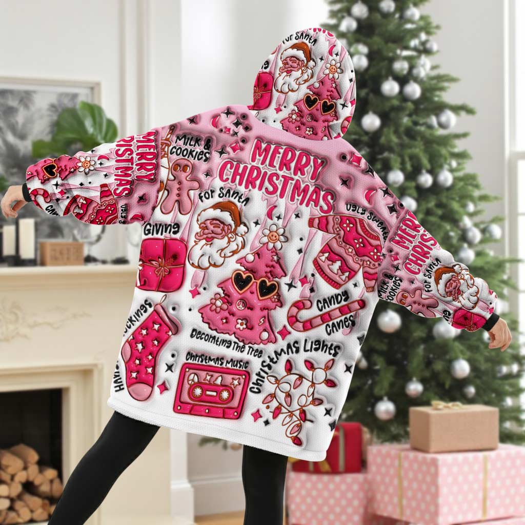 Personalized Christmas Blanket Hoodie QFHM5300901
