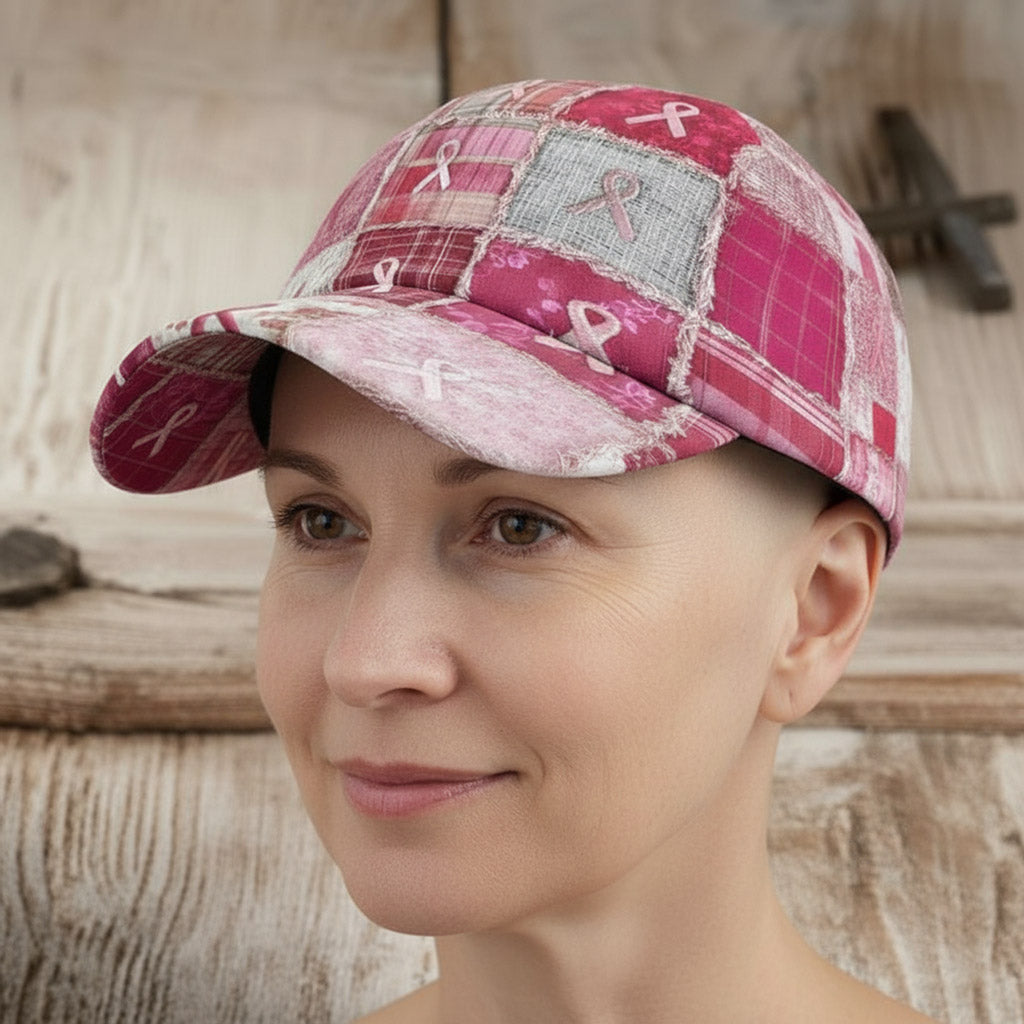 Breast Cancer Patchwork Cap QFNT5131001