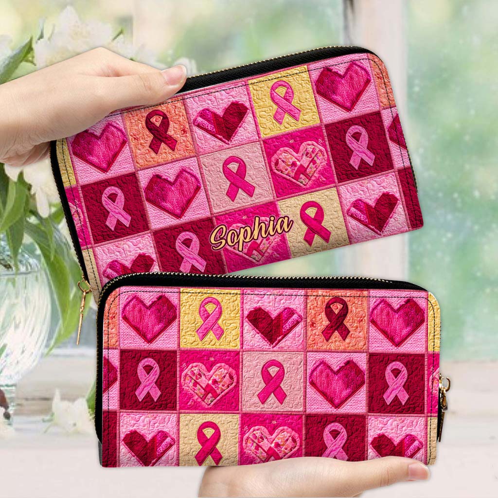 Custom Breast Cancer Leather PU Handbag UKHA5160803