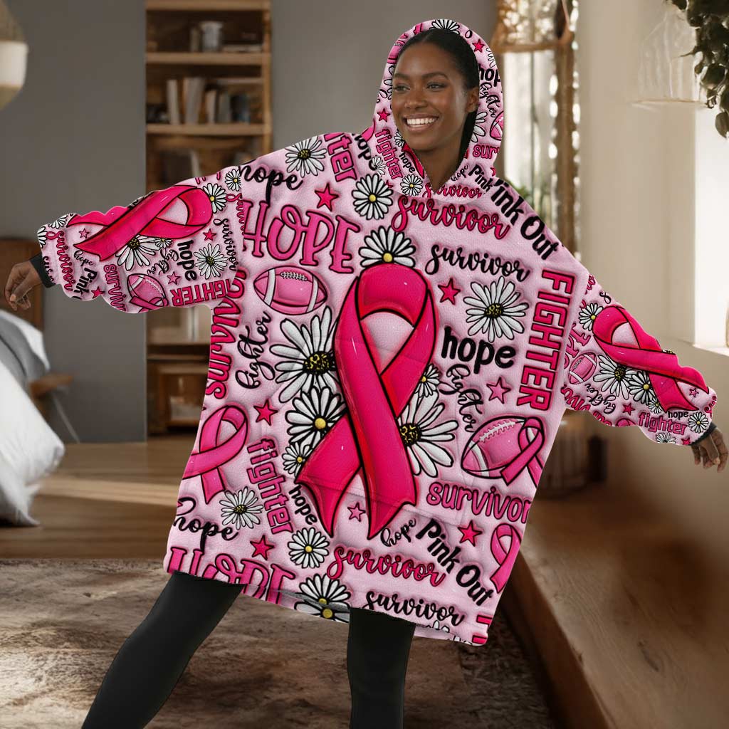 Breast Cancer Blanket Hoodie QFHM5101002