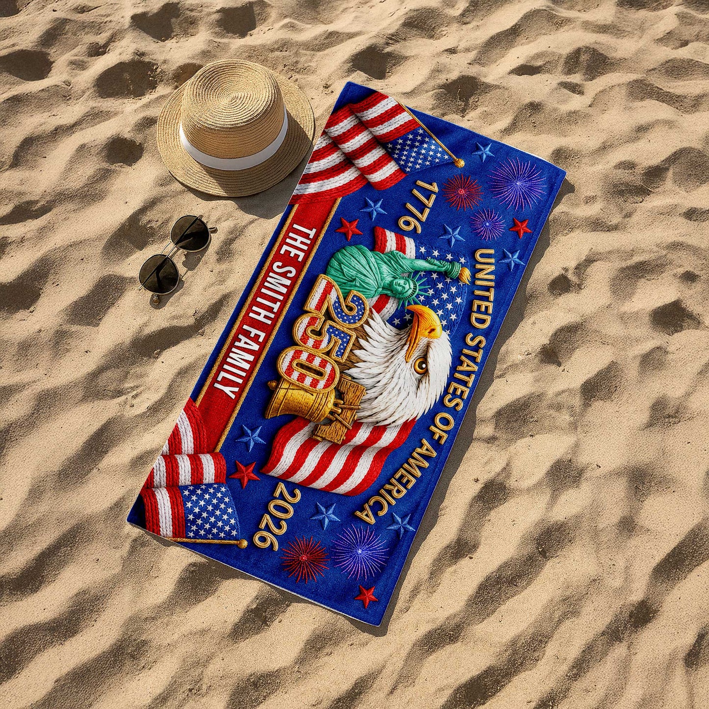 Custom 250th Beach Towel THHA6030602