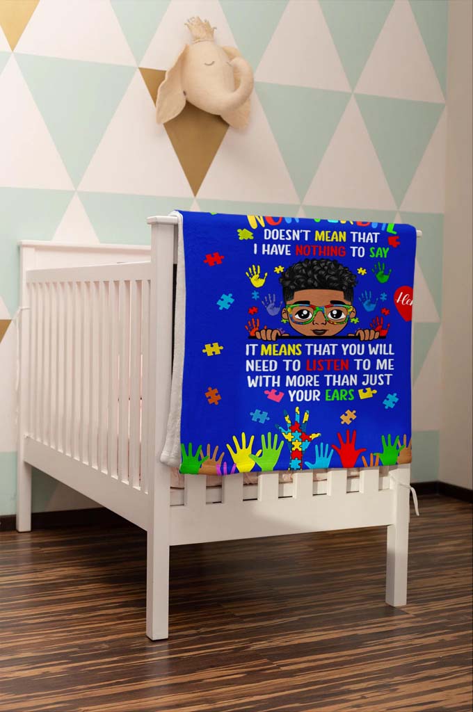 Personalized Blanket For Autism Kids QFHM4081102