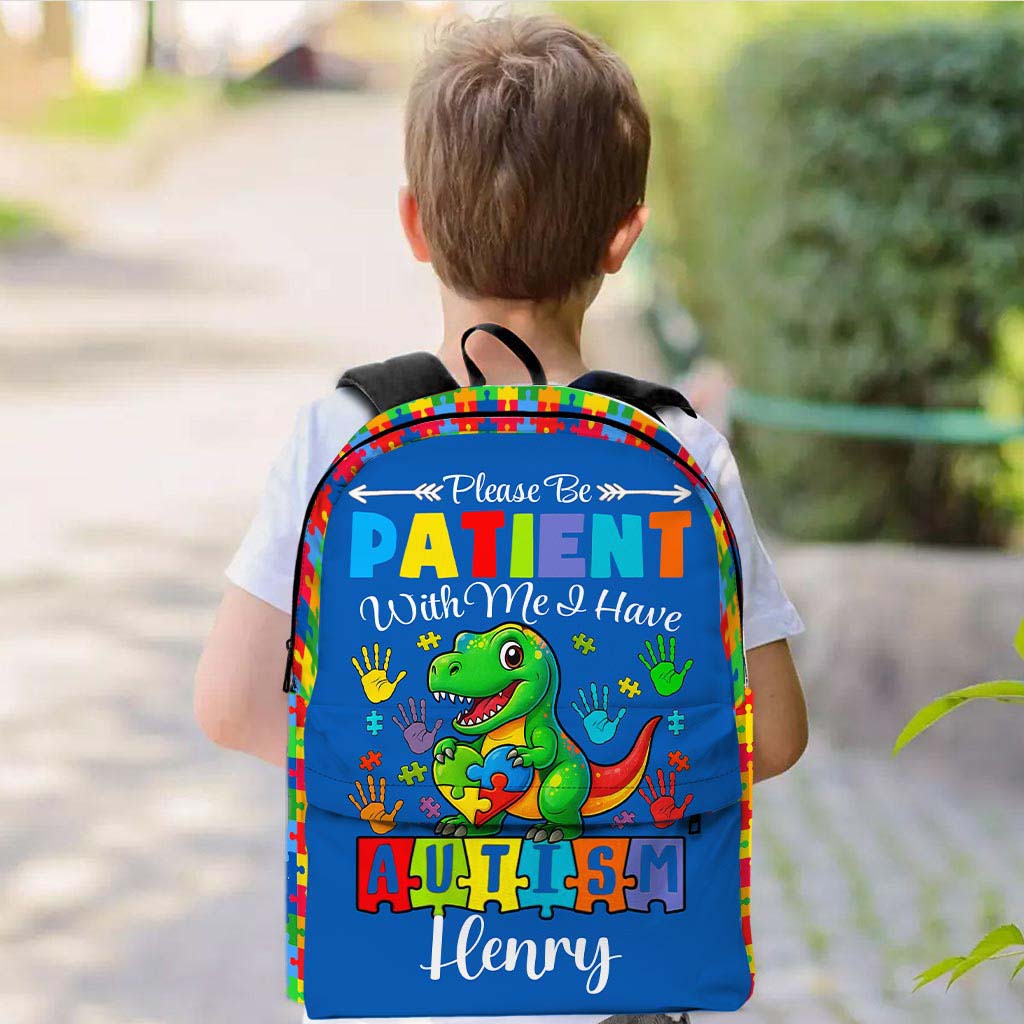 Personalized Backpack for Kids with Autism- Autism Awareness Bag – Back To School Bag for Autistic Child – Gift For Autistic Son QFHM5030701-DX