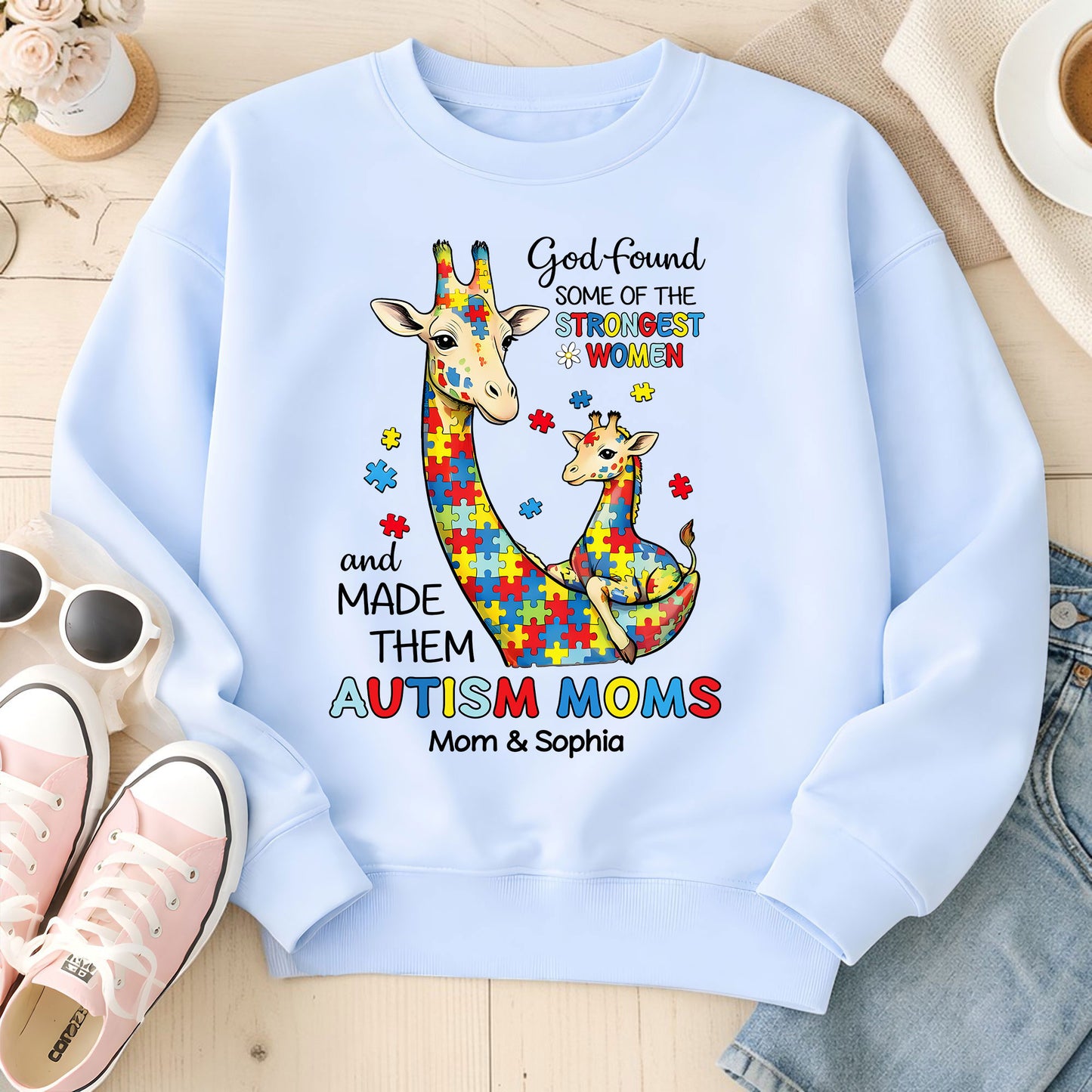 Custom Autism Giraffe Mom Shirt THUU6250301