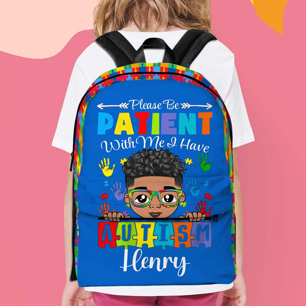 Personalized Backpack for Kids with Autism- Autism Awareness Bag - Back To School Bag for Autistic Child - Gift For Autistic Son QFHM4040703-DX