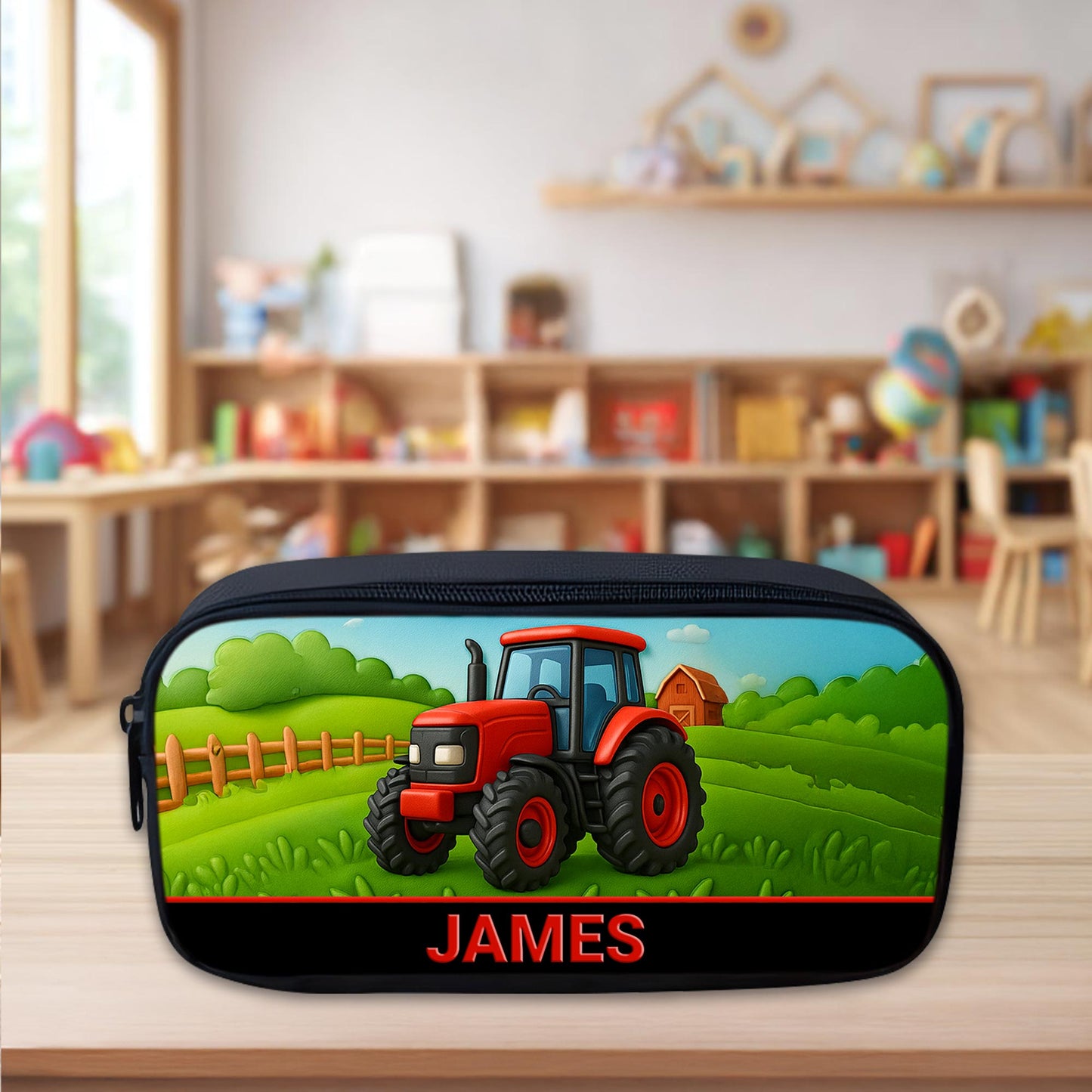 Personalized Red Tractor Back To School Backpack UKHA5050801