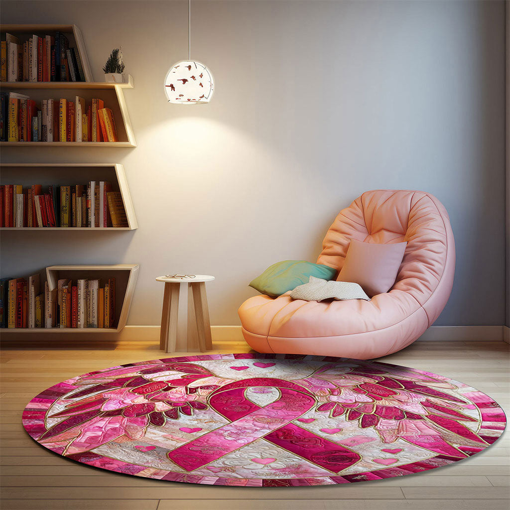 Breast Cancer Ribbon Rug THTO5151003