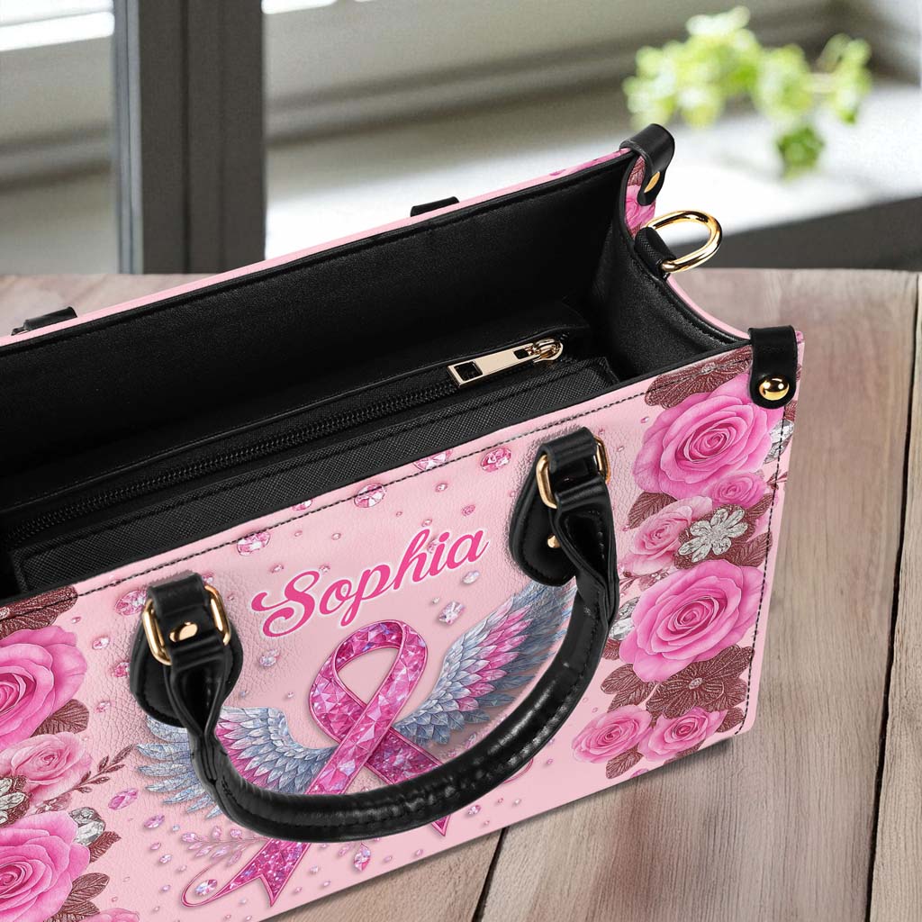 Custom Breast Cancer Leather Handbag, Wallet UKTD5110902