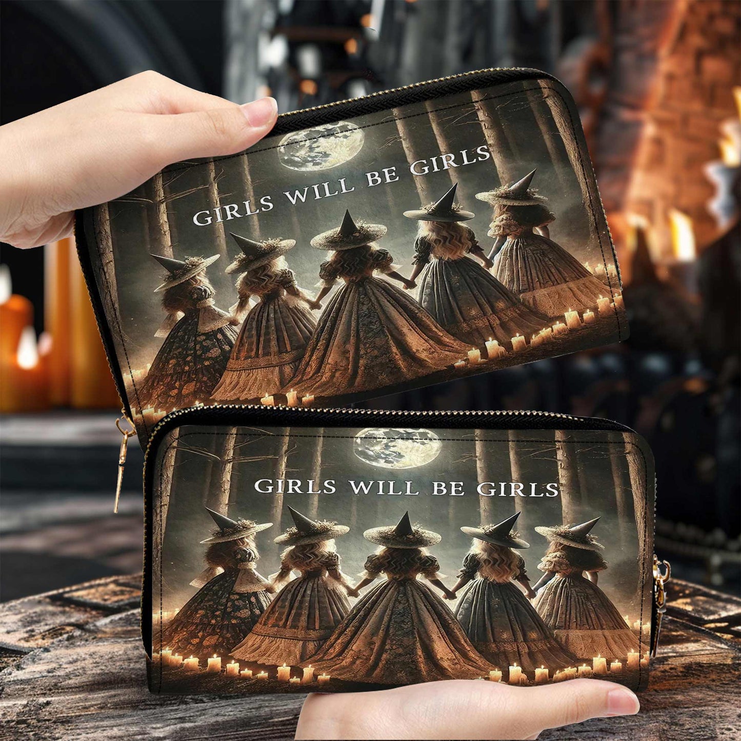 Girls Will Be Girls Witch Handbag & Wallet QFPY4310802