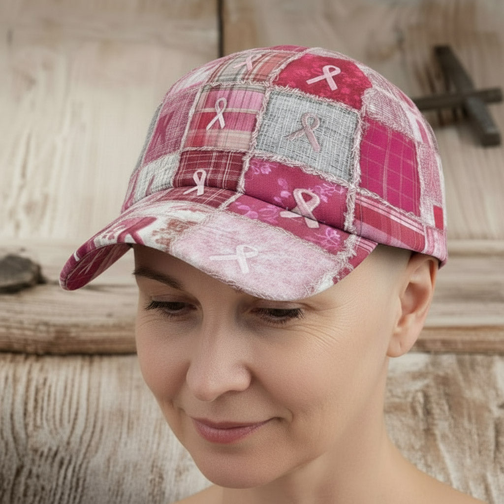 Breast Cancer Patchwork Cap QFNT5131001
