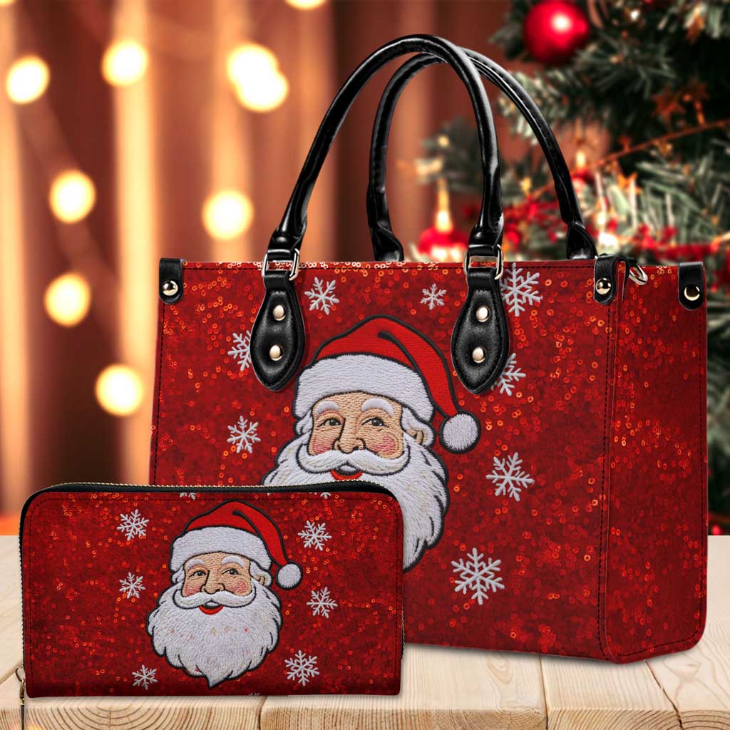 Santa Claus Christmas Leather Handbag & Wallet QFTD5071001