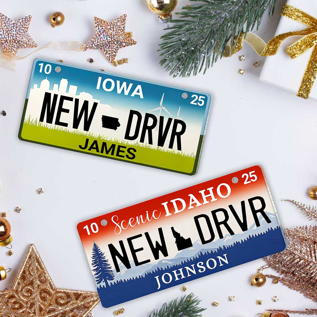 Personalized New Driver Ornament 2025, Custom State New Driver License Ornaments UKTZ5031003