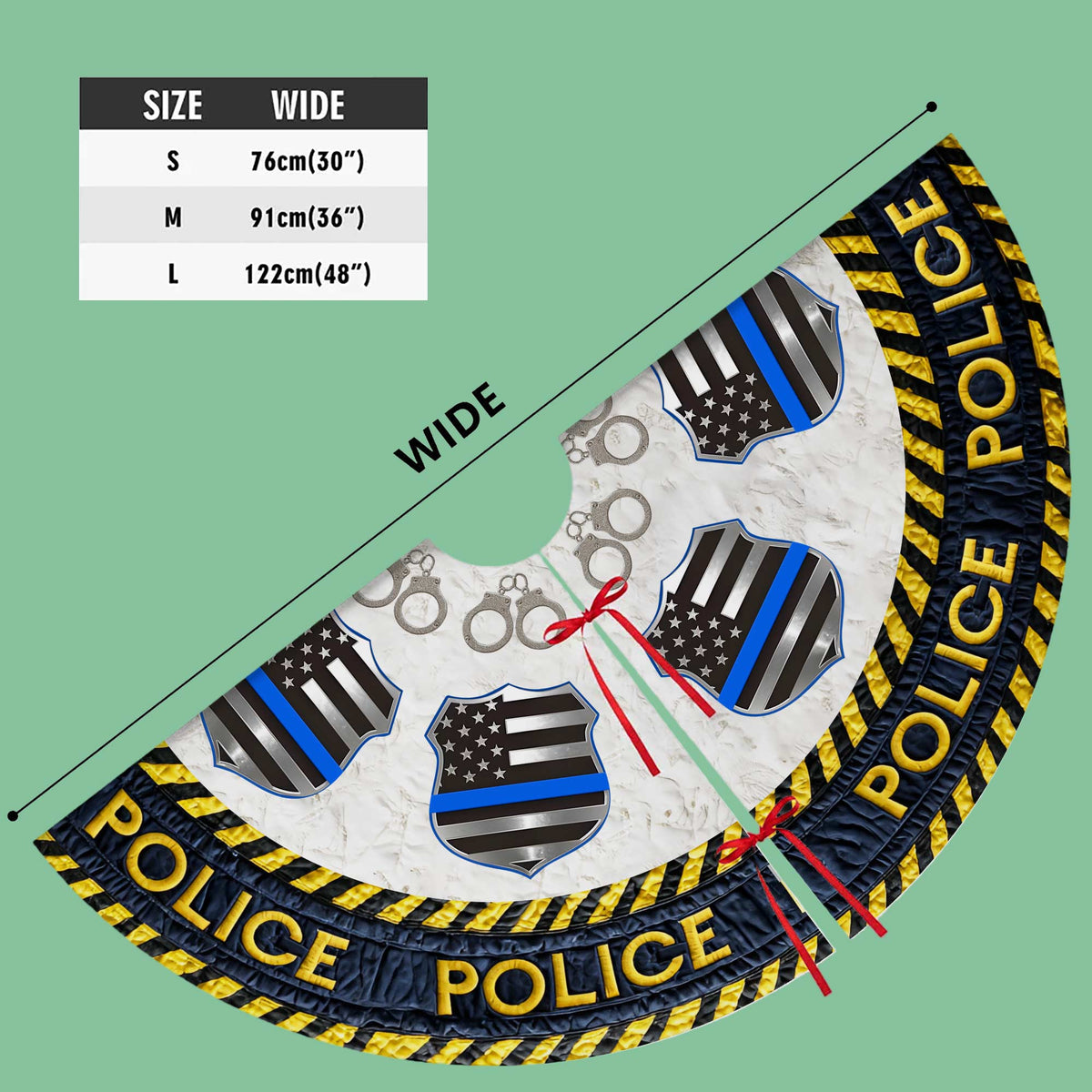 Police Christmas Tree Skirt QFPY5271002
