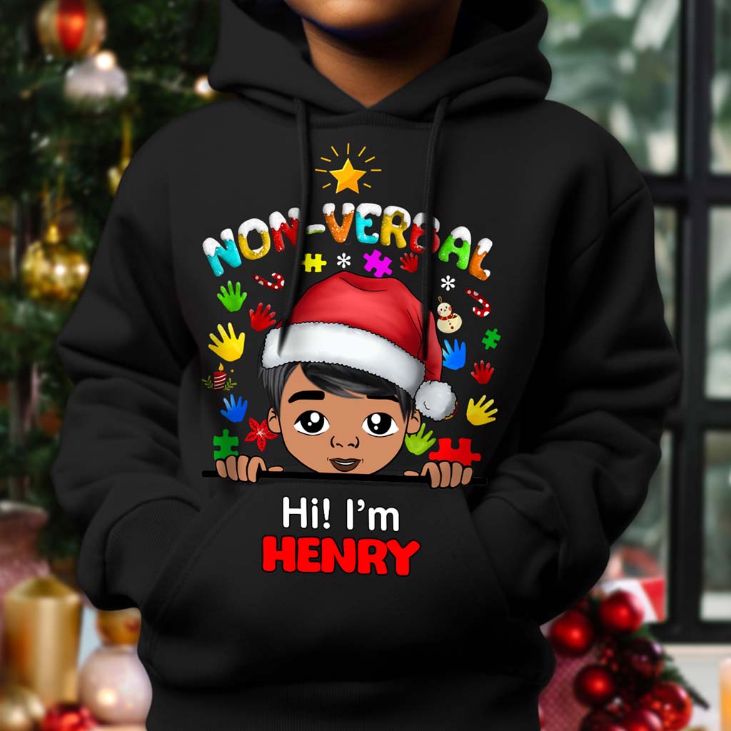 Autism Christmas Shirt For Kids, Holiday Special Needs Gift, Christmas Gift For Autistic Children, Xmas Gift For Autistic Girls, Autistic Boys QFHM4101001